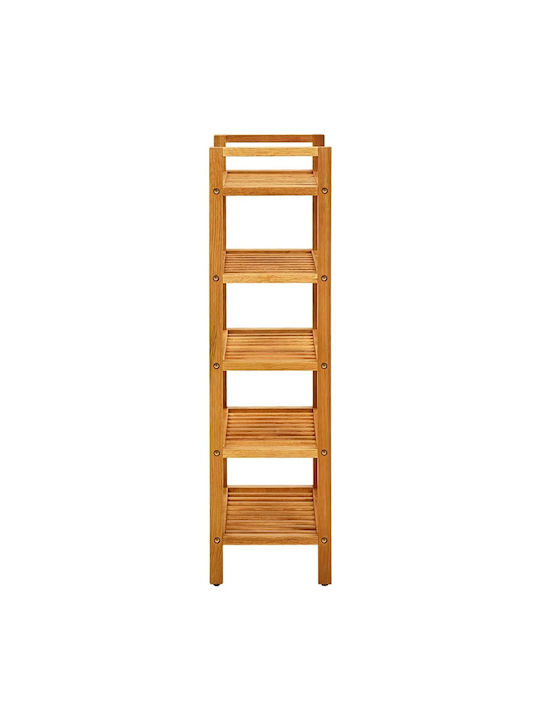 Shoe Organizer with 5 Shelves Oak 50x27x100cm