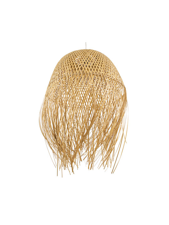 GloboStar Manila Pendant Light Beige Boho Bell with Socket E27 51x51x70cm