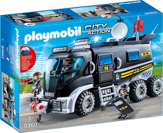 Playmobil Действие на града Бронирано Превозно Средство за Специални Мисии за 5+ години години