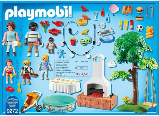 Playmobil Stadtleben Party im Garten BBQ für 4-10 Jahre