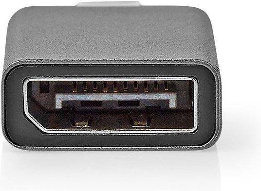 Nedis Конвертор USB-C мъжки към DisplayPort женски Черен 1бр CCGP64350GY