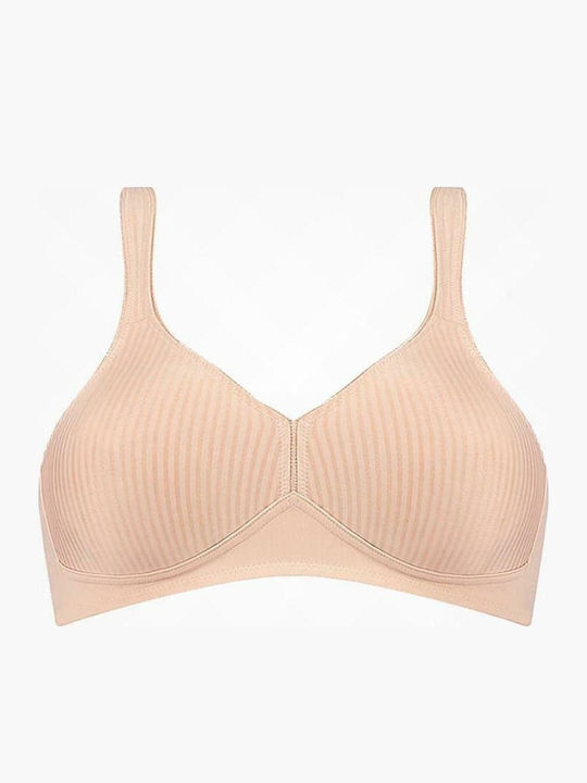 Modern Soft Cotton Bra without Padding without Underwire Beige