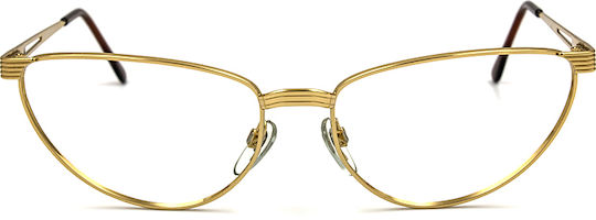 Vogue Damen Metallischer Brillengestell Katzenauge Gold VO3039 ORO