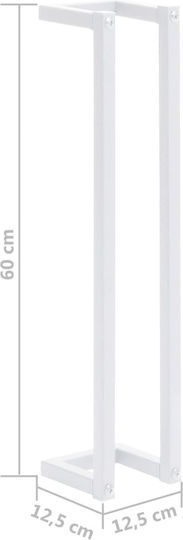 vidaXL Double Wall-Mounted Bathroom Rail ​60x12.5cm White