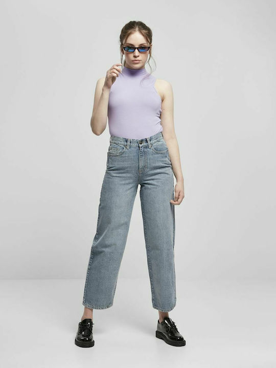 Bodysuit pentru femei Pulover cu guler înalt Lavender
