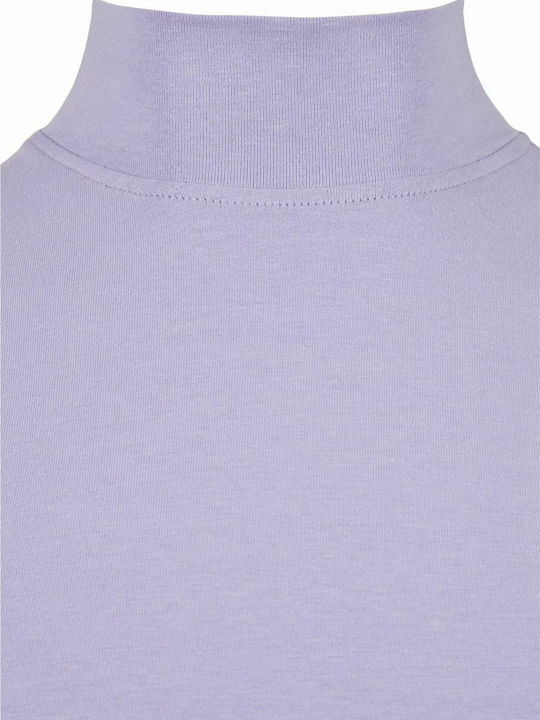 Bodysuit pentru femei Pulover cu guler înalt Lavender