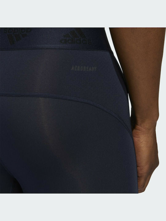 adidas Techfit 3/4 3-Stripes Ανδρικό Αθλητικό Κολάν Compression Capri Μπλε