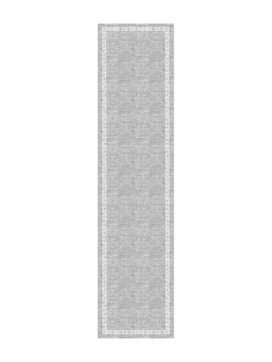 Saint Clair Weihnachtlich Tischtuch Läufer Stoff Silber L160xB40cm.