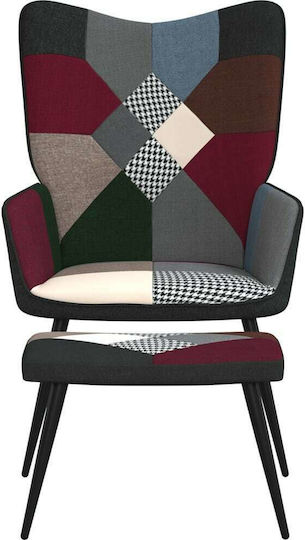 Πολυθρόνα με Υποπόδιο 61x70x96.5cm Patchwork