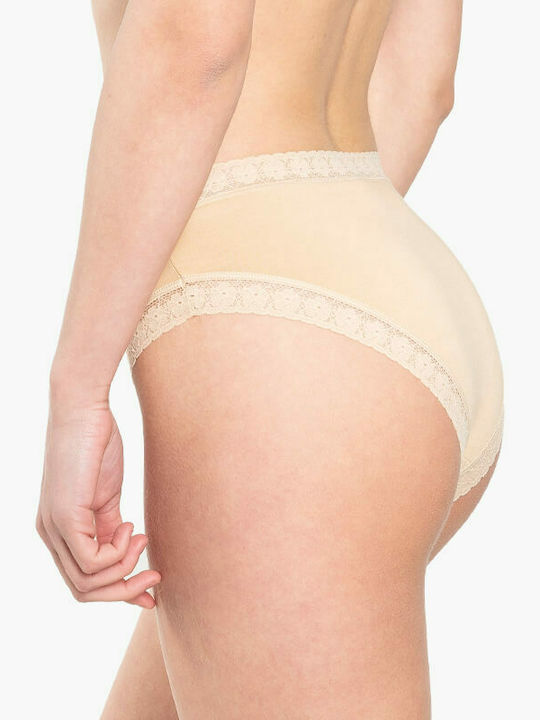 Women's Boxer 3Pack with Lace Beige