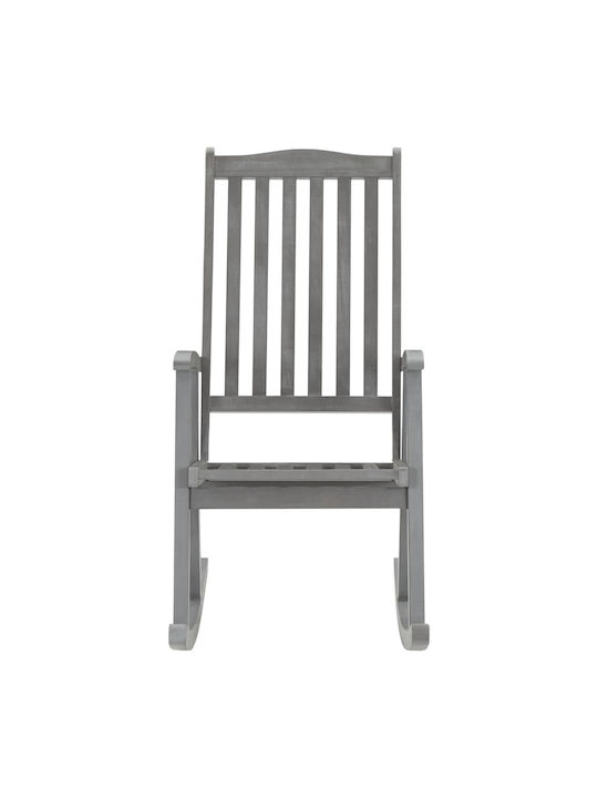 Rocking Armchair Grey / Black 57x100x117cm