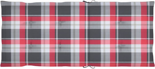Fotoliu Balansoar Grey / Red Plaid 57x100x117cm