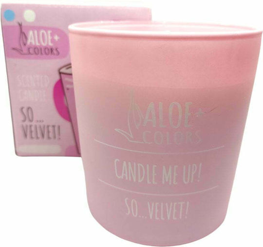 Aloe Colors Αρωματικό Κερί Σόγιας So Velvet σε Βάζο με Άρωμα Πούδρα 220gr
