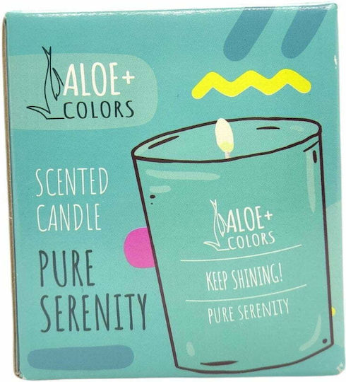 Aloe Colors Αρωματικό Κερί Σόγιας Pure Serenity σε Βάζο με Άρωμα Μανόλια 220gr