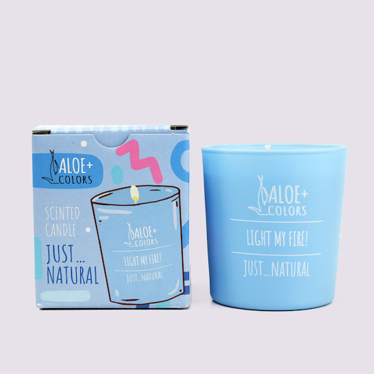 Aloe Colors Αρωματικό Κερί Σόγιας Just Natural σε Βάζο με Άρωμα Φρεσκάδα 220gr