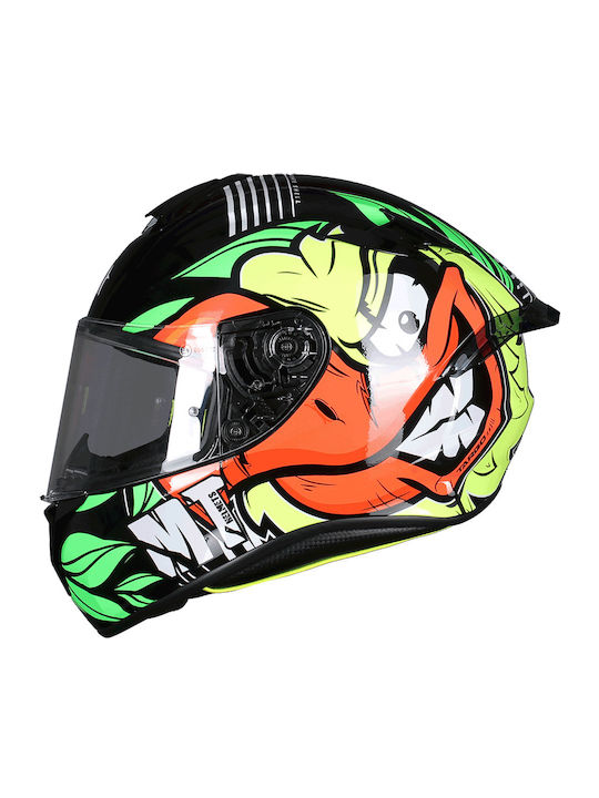 MT Targo Pro Truck Truck A3 Fluorescent Gloss Yellow Motorcycle Helmet Full Face DOT ECE 22.05 1450g