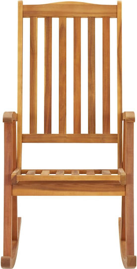 Schaukelstuhl Acacia / Red Checkered 57x100x117cm