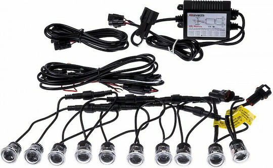 Einparts Far Rotund Lămpi De Funcționare Pe Timp De Zi Auto LED Universal 1W 24.5cm 1 Bucată