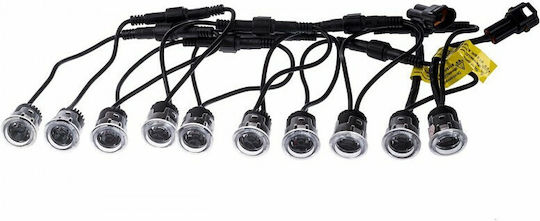 Einparts Far Rotund Lămpi De Funcționare Pe Timp De Zi Auto LED Universal 1W 24.5cm 1 Bucată