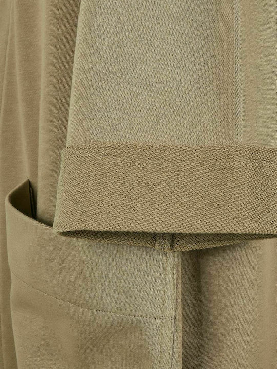TB4101 Long Women's Cardigan Khaki