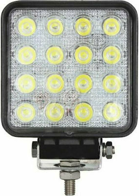 JP4 Pătratς Rezistent la apă Faruri pentru Autoturisme LED Universal 10 - 30V 48W 1buc P48W