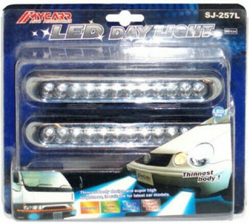 Autoline Lămpi de funcționare pe timp de zi Auto în formă de Bară LED Universal 12V 16cm 2buc
