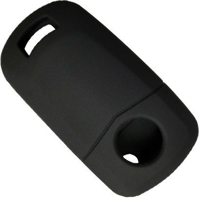 Silicone Car Key Cover Case with 2 Buttons for Opel Black