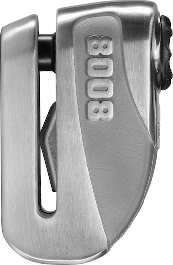 Abus Granit Detecto X Plus 8008 2.0 Motorcycle Disc Brake Lock with Alarm & 14mm Pin in Gray AB-