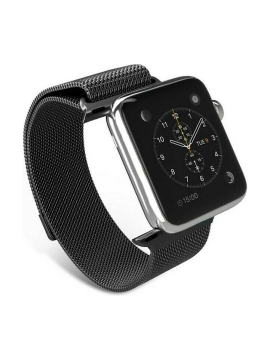 Tech-Protect Milanese Armband Rostfreier Stahl Schwarz (Apple Watch 44/45/46mm/Ultra 49mm)