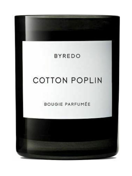 Byredo Scented Candle Jar with Scent Cotton Poplin Black 240gr 1pcs