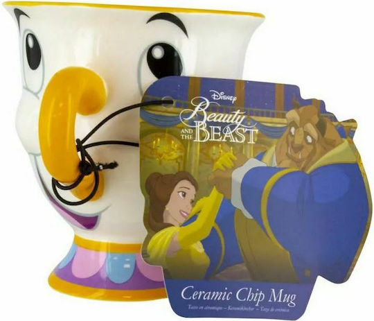 Paladone Disney - Beauty And The Beast Chip Κούπα Κεραμική Πολύχρωμη 200ml