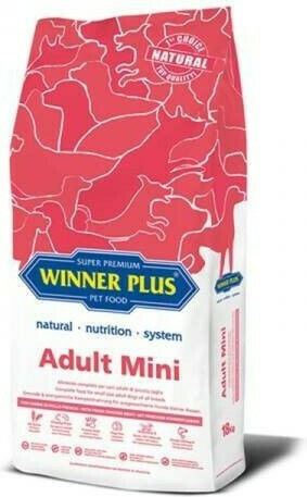 Winner Plus Adult Mini 18kg Ξηρά Τροφή για Ενήλικους Σκύλους Μικρόσωμων Φυλών με Κοτόπουλο και Ρύζι