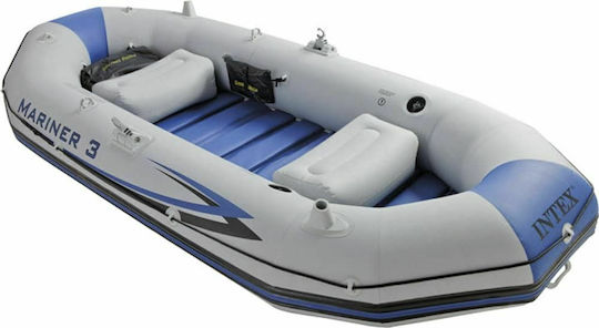 Intex Mariner 3 Inflatable Boat For 3 Adults Blue with 2 Paddles and Pump 297x127cm