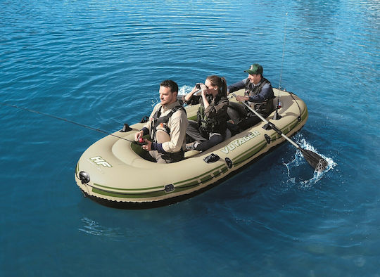 Bestway Voyager 500 Inflatable Boat 3 Adults Beige with 2 Oars 348x142cm