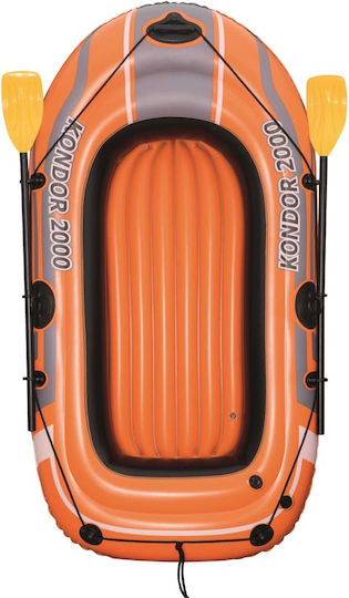 Bestway Kondor 2000 Kids Inflatable Boat Orange with 2 Oars and Pump 188x98cm