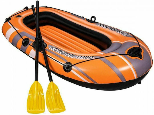Bestway Hydro Force Raft II Barcă Gonflabilă pentru 1 Persoană Roșie 196x114buc