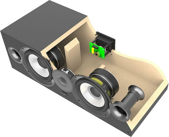 Elac Debut C6.2 DC62 Hi-Fi Говорител Централен 120W 2 Брой шофьори Ш59.3xД26.8xВ19.3см. Черен