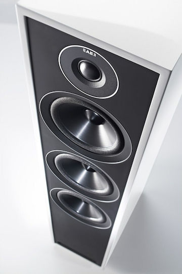 Acoustic Energy 305 Paar Hi-Fi Lautsprecher Boden 200W 3 Anzahl von Fahrern B18.5xT30xH90cm. Weiß