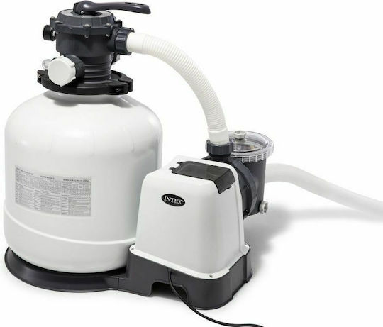 Intex Crystal Clear Single-Phase Pool Water Pump Filter with Power 0.75hp and Maximum Water Supply 12000 lt/h