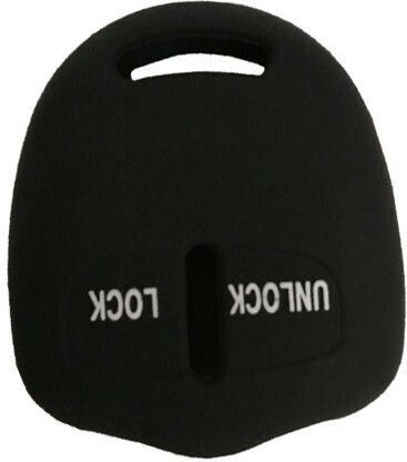 Silicone Car Key Cover Case with 2 Buttons for Mitsubishi Black