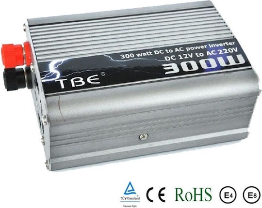 TBE Car Inverter Modified Sinewave 300W to Converter 12V DC in 220V AC with 1xUSB
