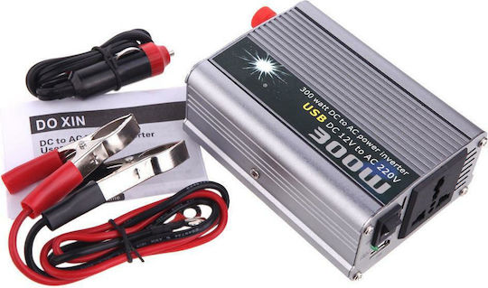 TBE Car Inverter Modified Sinewave 300W to Converter 12V DC in 220V AC with 1xUSB