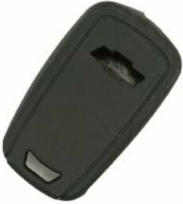 Silicone Car Key Cover Case with 3 Buttons for Chevrolet Black