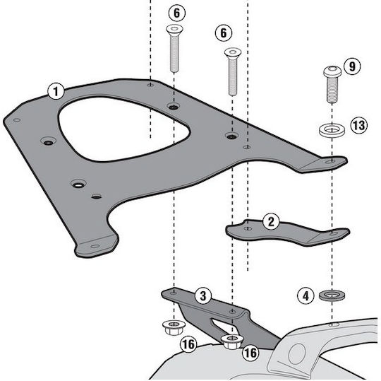 Givi Σχάρα για BMW C600 Bmw C600 Sport 2012-2015
