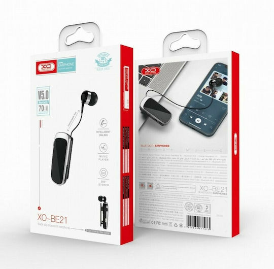 XO BE21 In ear Bluetooth хендсфри Слушалка Черен