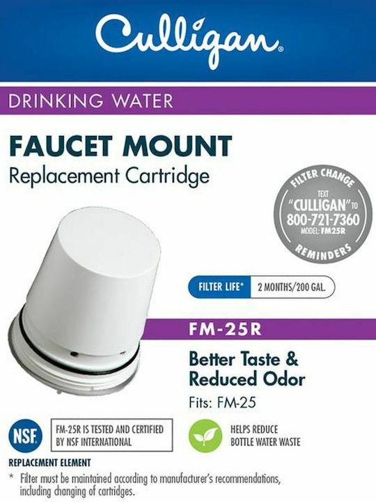 Culligan Water Filter Replacement for Faucet made of Activated Carbon 0.5 μm