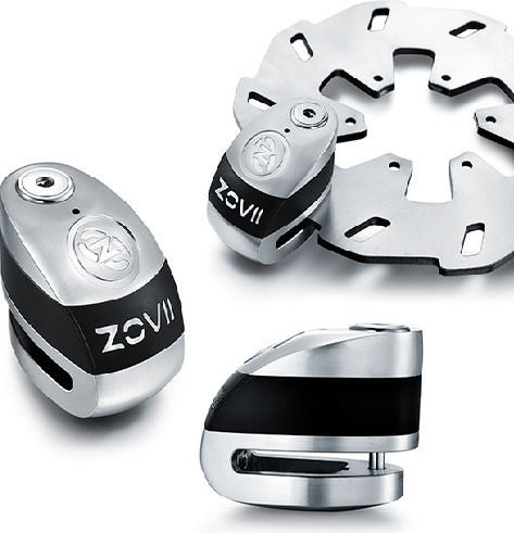 Zovii ZD6 Motorradschloss Scheibenbremse mit Alarm & Bolzen 6mm