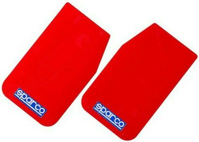 Sparco Car Mudguard Λασπωτήρες Κόκκινο 2τμχ 2pcs