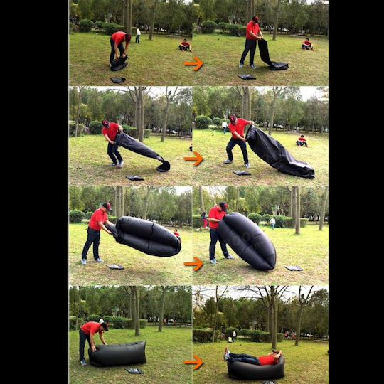 Factory Cloud Lounger FS8243 Inflatable Lazy Bag Light Blue 200x70cm