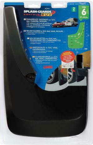 Lampa Front and Rear Car Mudguards Splash Guards Contour Suv Set of Mudguards 27x42.5cm 2pcs